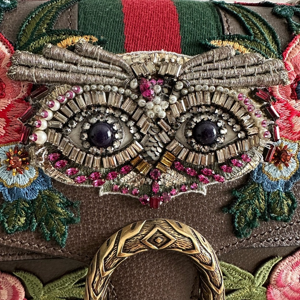 ✨Gucci Dionysus Medium Embroidered Owl Shoulder Bag ✨ - Picture 7 of 16